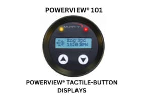 Visual representation of Powerview 1011 tactical buttons, emphasizing their tactile display features for improved usability